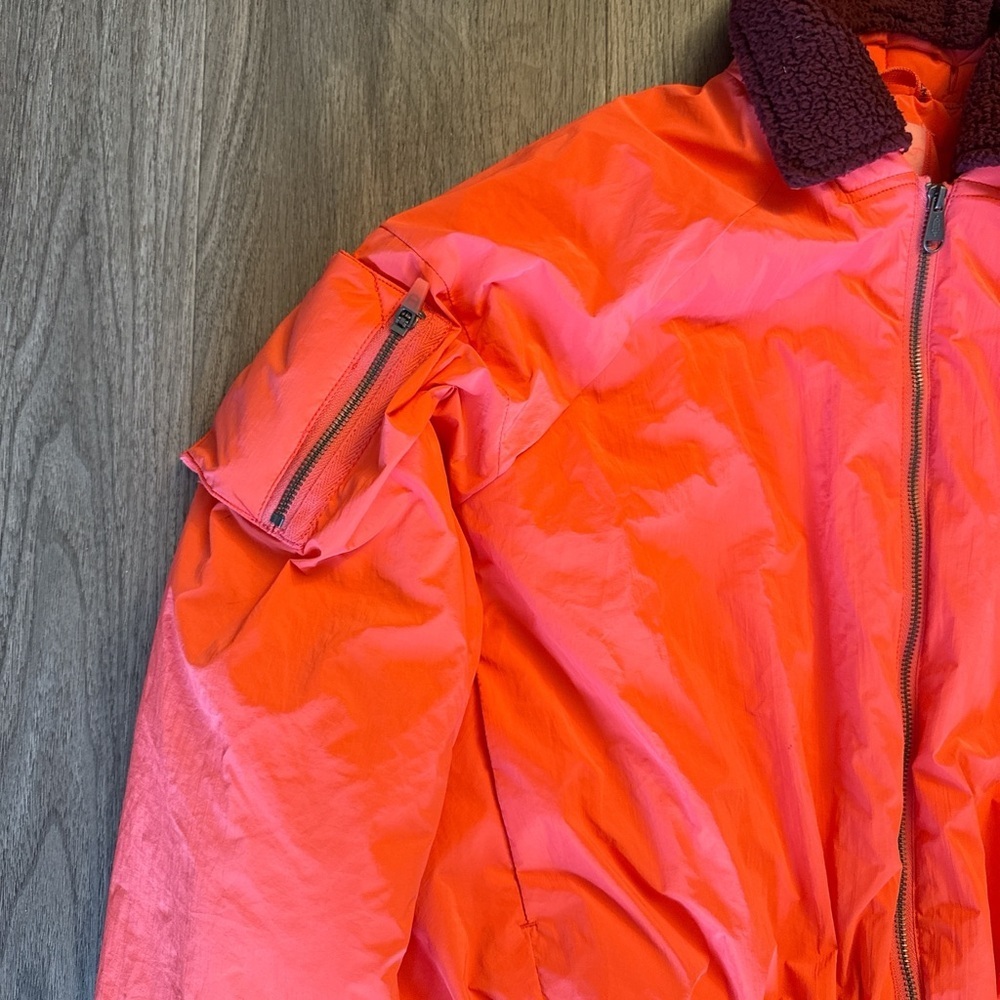 Free people movement pink outpost bomber jacket, extra small - Picture 4 of 7